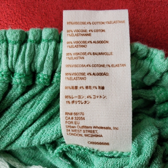 𝅺Free People croa Lee sea foam green ombre ruffle top size XS - Picture 7 of 8